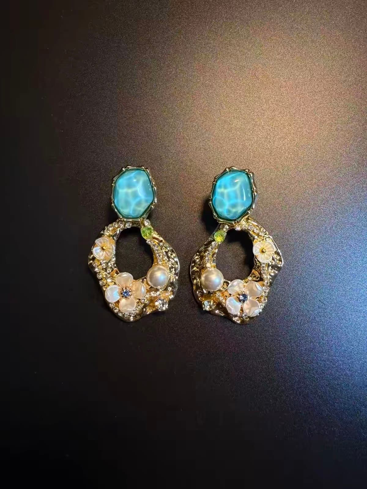 Blush Cascade Earrings