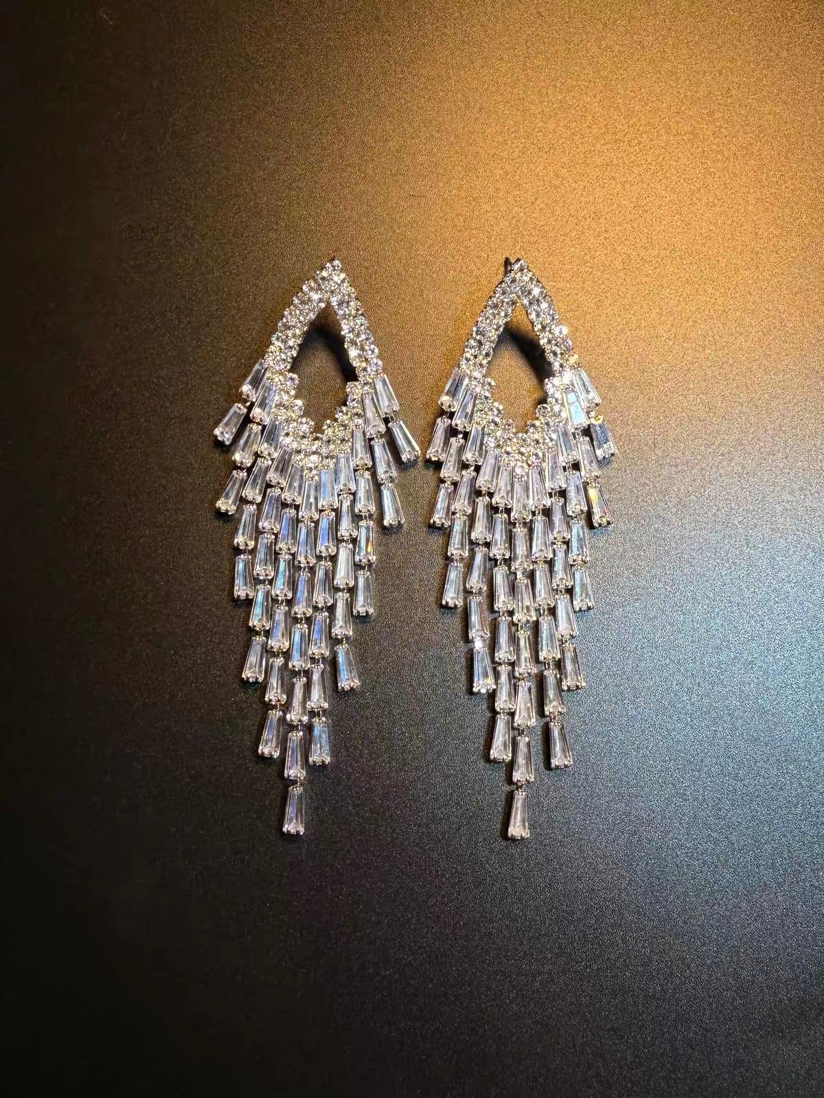 Diamond Cascade Earrings
